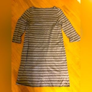 Garnet Hill Striped Tee Shirt Dress
